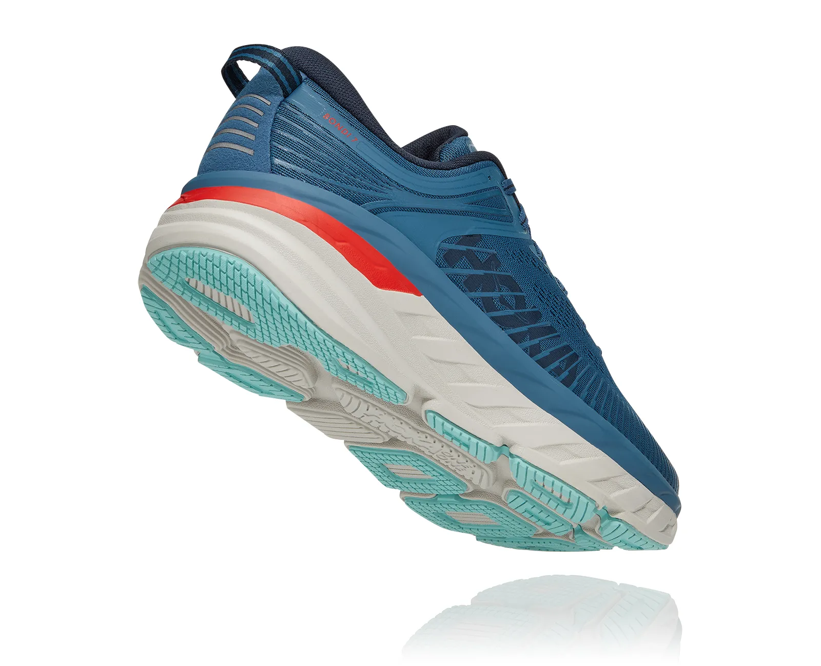 Hoka One One Mens Bondi 7 *** Medium Width***- Real Teal/Outer Space