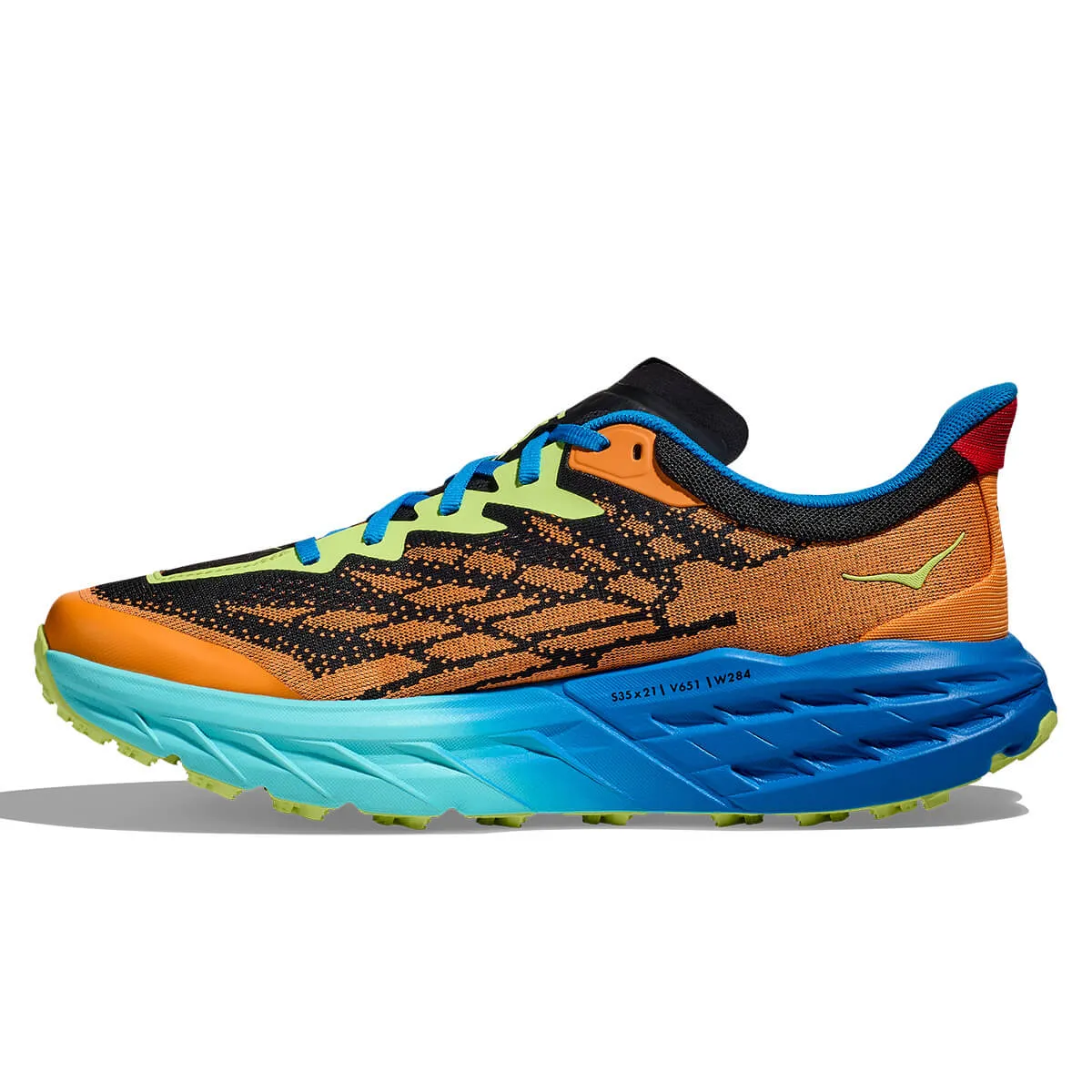 Hoka Speedgoat 5 Mens | Solar Flare / Diva Blue