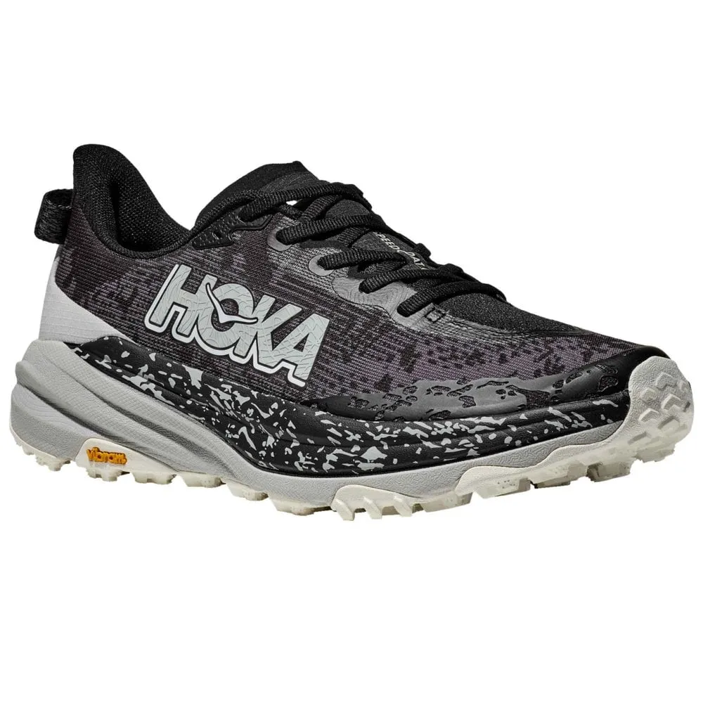 Hoka  Speedgoat 6 Mens Trail Running Shoes Black/Stardust