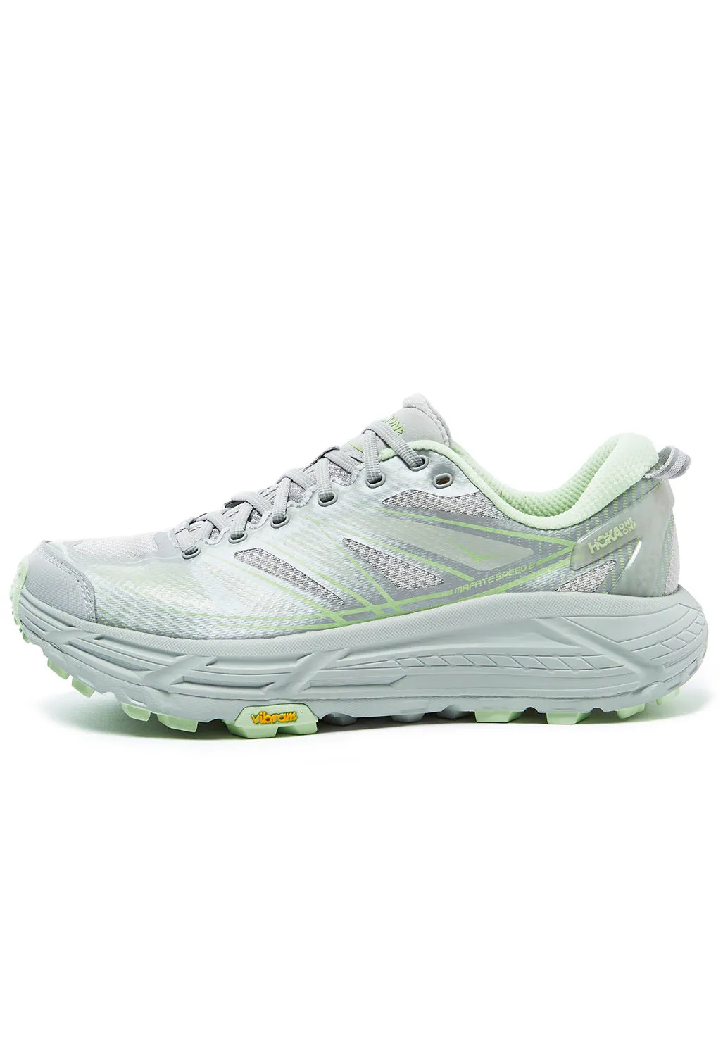 Hoka Unisex Mafate Speed 2 Trainers - Mercury / Harbor Mist