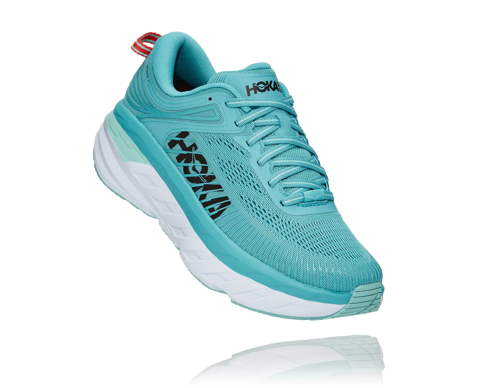 Hoka Womens Bondi 7-Aquarelle/ Eggshell Blue