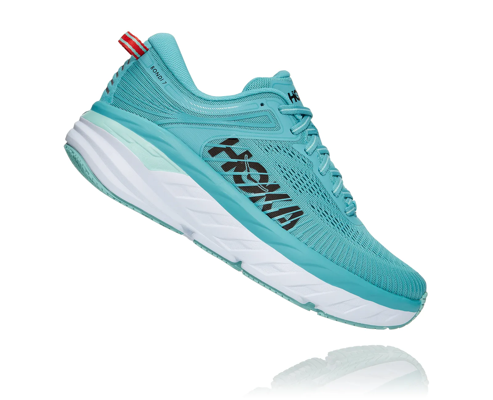 Hoka Womens Bondi 7-Aquarelle/ Eggshell Blue