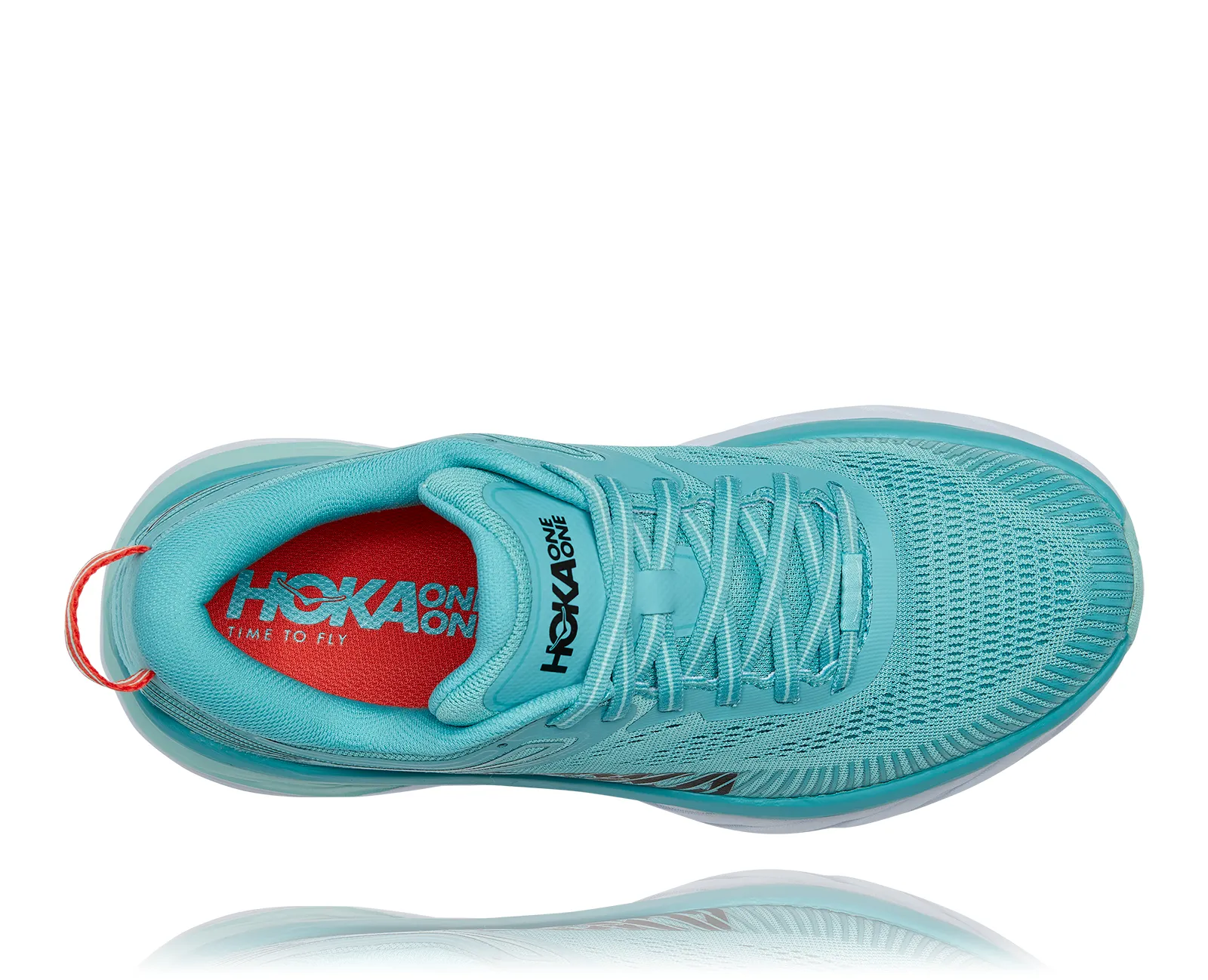 Hoka Womens Bondi 7-Aquarelle/ Eggshell Blue