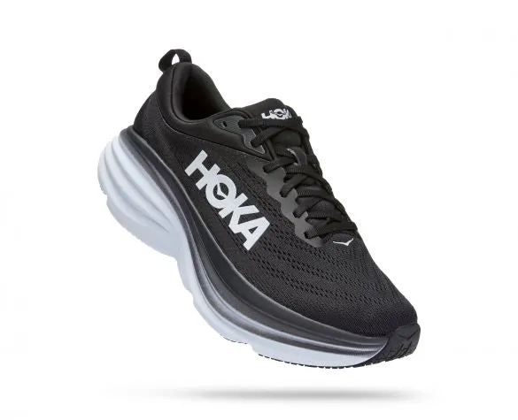 Hoka Women's Bondi 8 Black/White BWHT