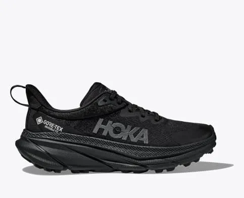 Hoka Women's Challenger 7 GTX Running Shoe in Multi, Real Teal/Tech Green & Black/Black