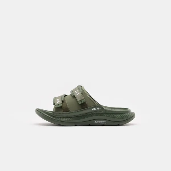 HOKA WTAPS Ora Luxe Sandal in Four Leaf Clover/White