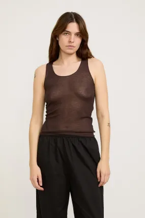 Knit Tank Mahogany