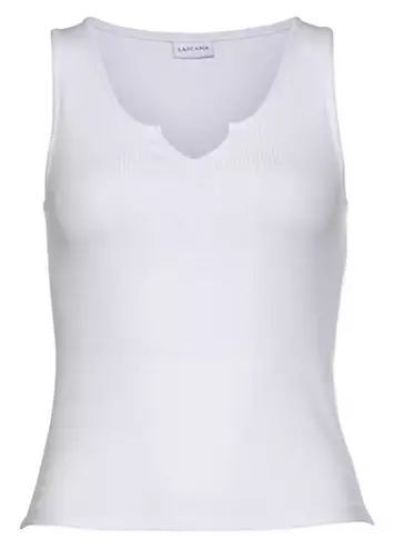 LASCANA Rib Tank Top | Grattan