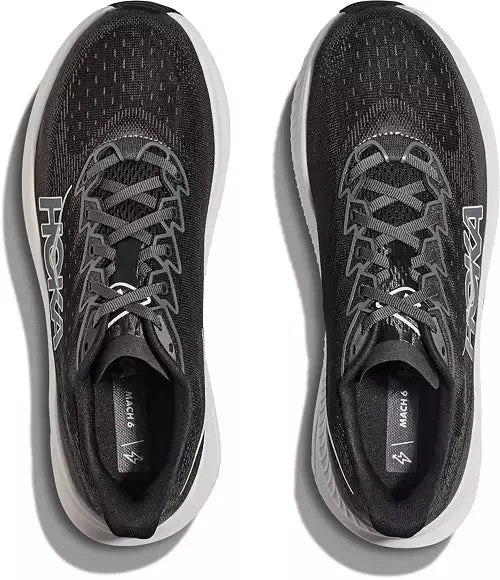 MEN'S HOKA MACH 6 | BLACK / WHITE