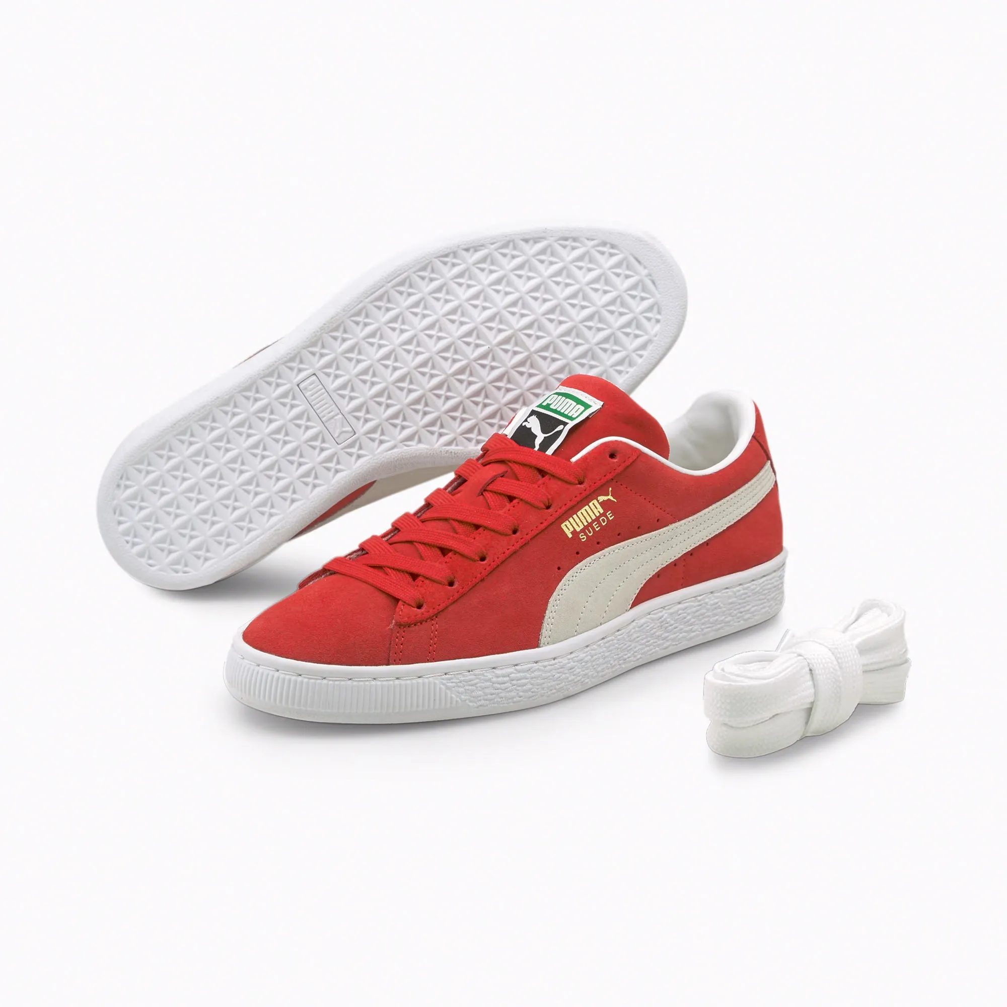 Men's PUMA Suede Classic XXI Shoes High Risk Red