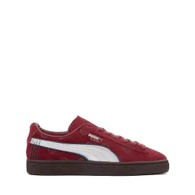 Mens PUMA x One Piece Suede Shanks Athletic Shoe - Regal Red / Future Pink