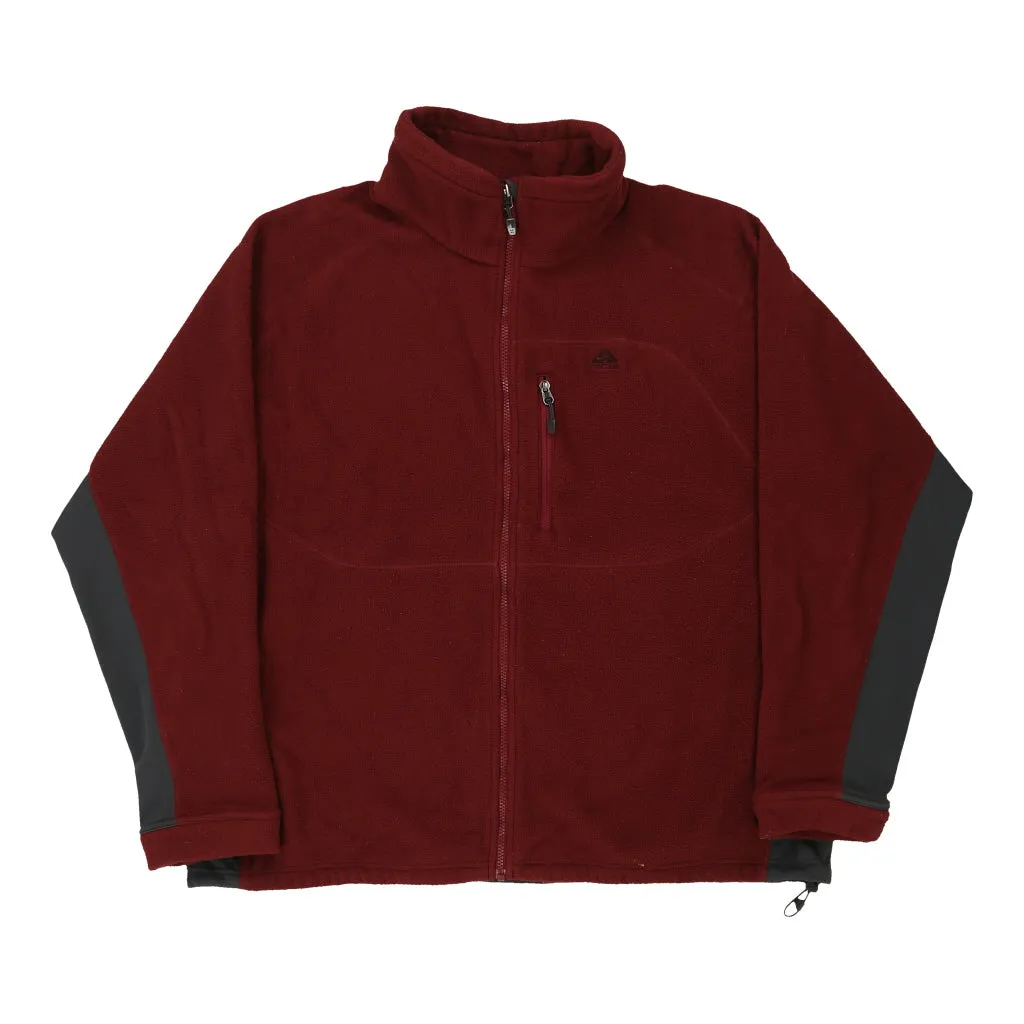 Nike Acg Fleece - XL Burgundy Polyester