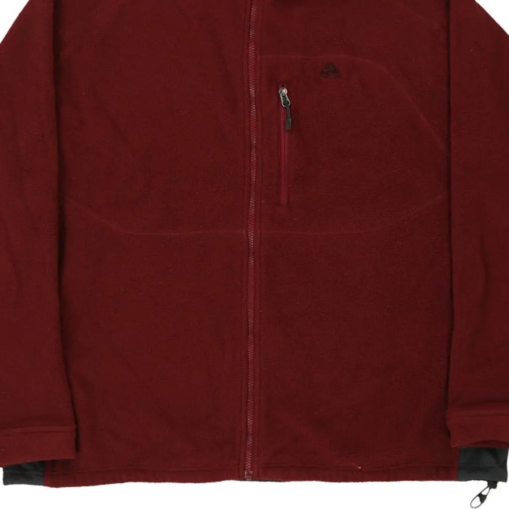 Nike Acg Fleece - XL Burgundy Polyester