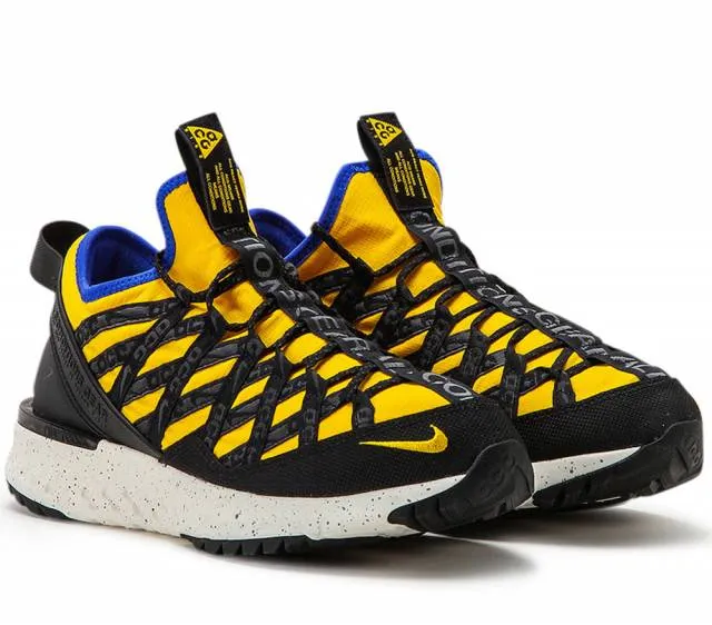 Nike acg react terra gobe amarillo sneakers bv6344-700 us 9