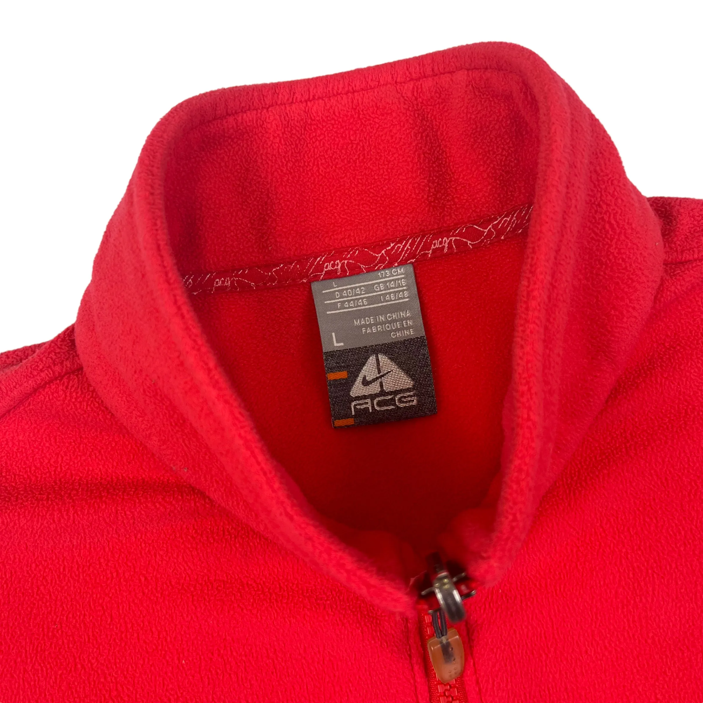 Nike ACG Red Zip Up Fleece