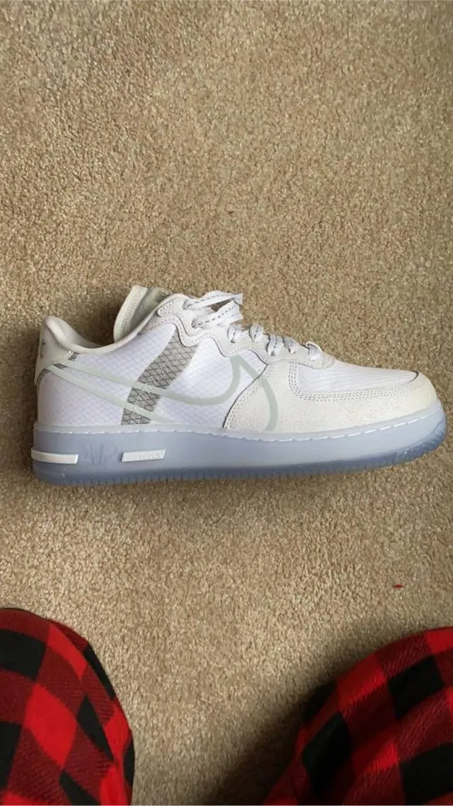 Nike air force 1 react white ice