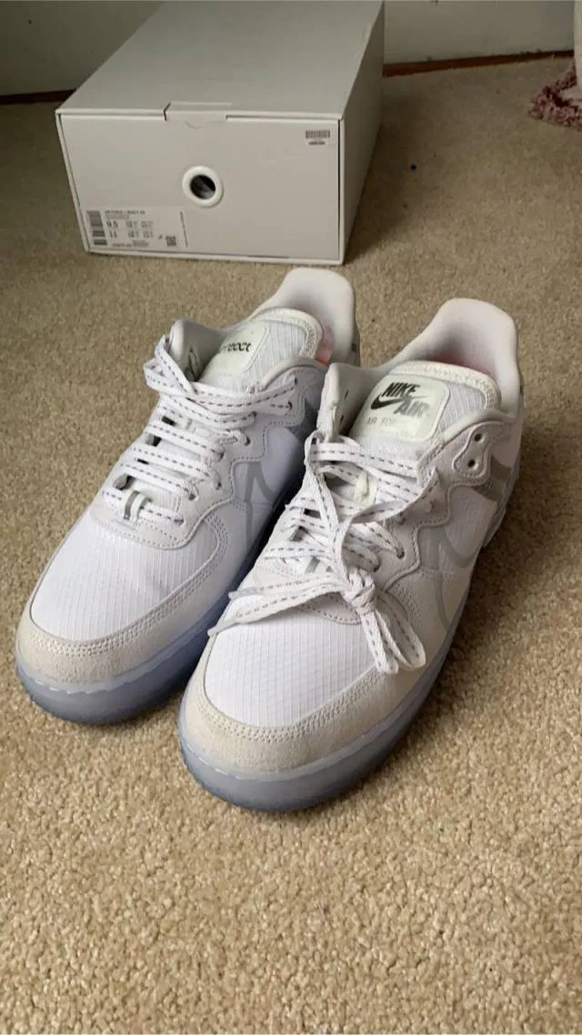 Nike air force 1 react white ice