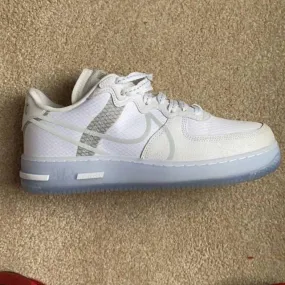 Nike air force 1 react white ice