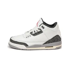 Nike Air Jordan 3 Retro *Cement Grey* *GS* Summit White / Fire Red / Cement Grey / Black