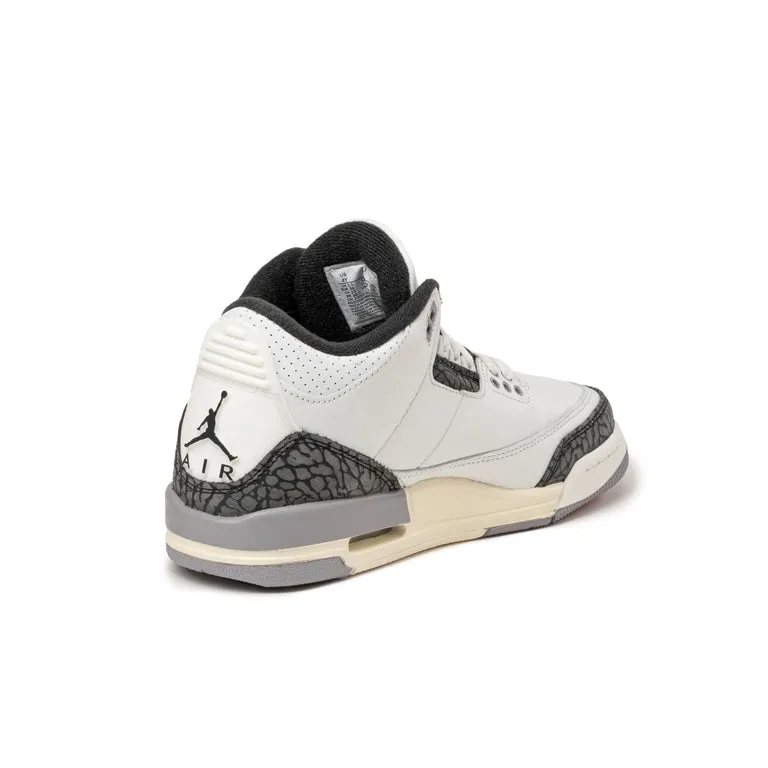 Nike Air Jordan 3 Retro *Cement Grey* *GS* Summit White / Fire Red / Cement Grey / Black