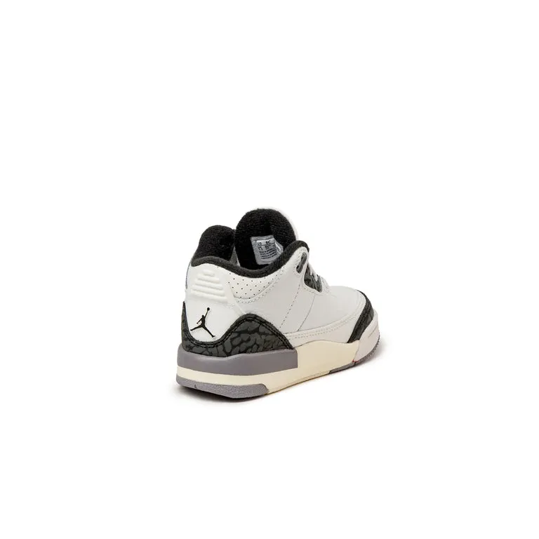 Nike Air Jordan 3 Retro *Cement Grey*  *TD* Summit White / Fire Red / Cement Grey / Black