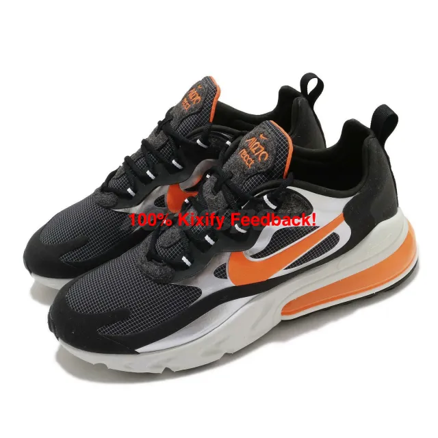 Nike air max 270 react black total orange