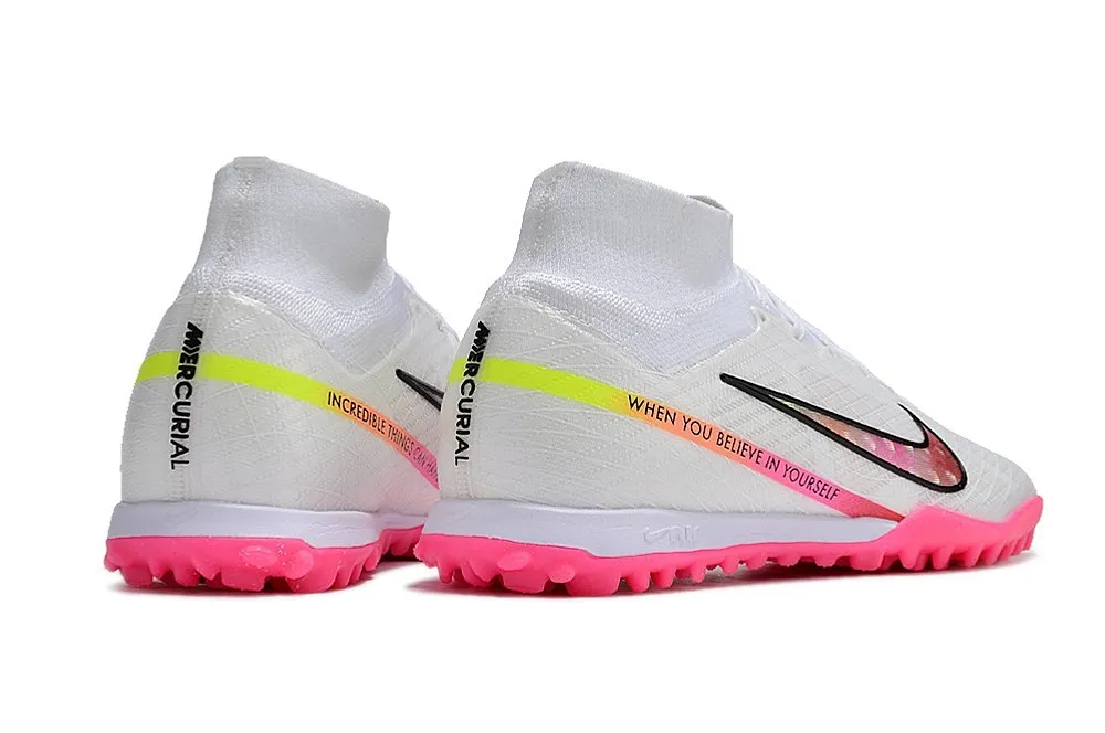 Nike Air Zoom Mercurial Superfly 9 Elite Turf Marcus Rashford - White/Black/Hyper Pink