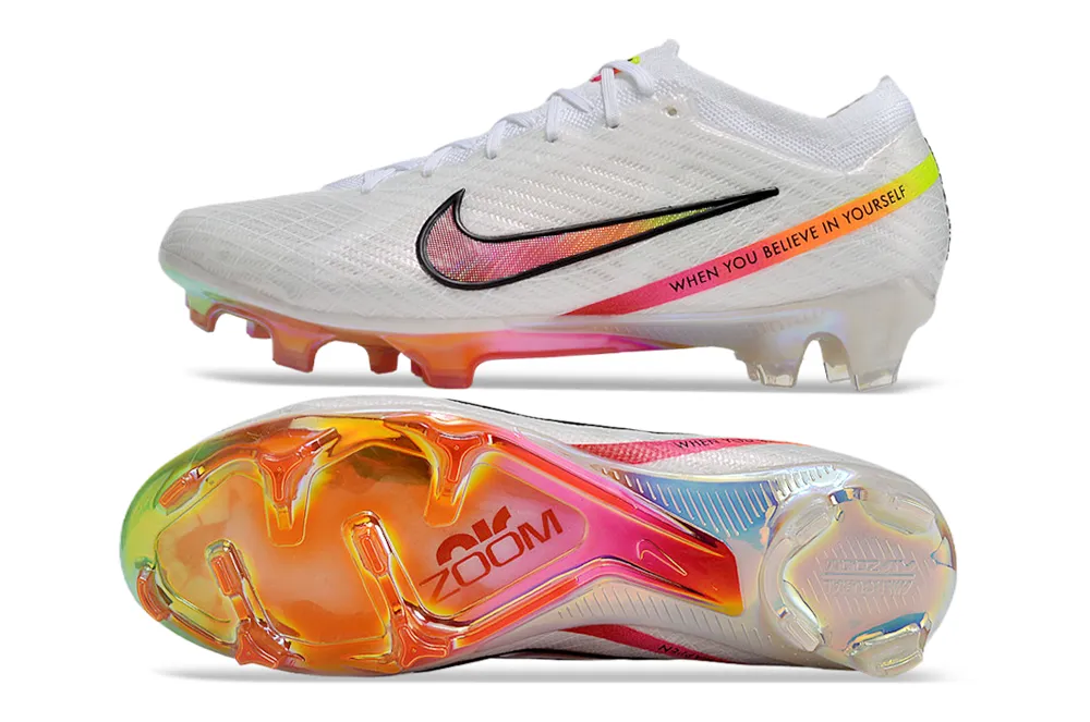 Nike Air Zoom Mercurial Vapor 15 Elite FG Marcus Rashford X Disruption Pack - White/Black/Flash Crimson/Pink