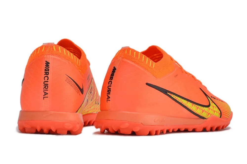 Nike Air Zoom Mercurial Vapor 15 Elite Turf - Orange/Black/White