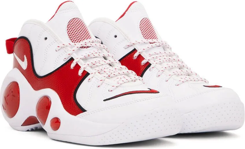 Nike Red & White Air Zoom Flight 95 Sneakers