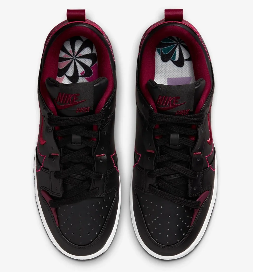 Nike SB Dunk Low Disrupt 2 Black Dark Beetroot Team Red DV4024-003