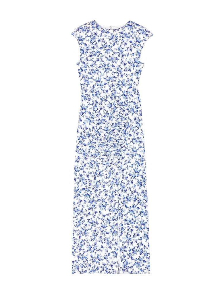 --Patterned Maxi Dress-