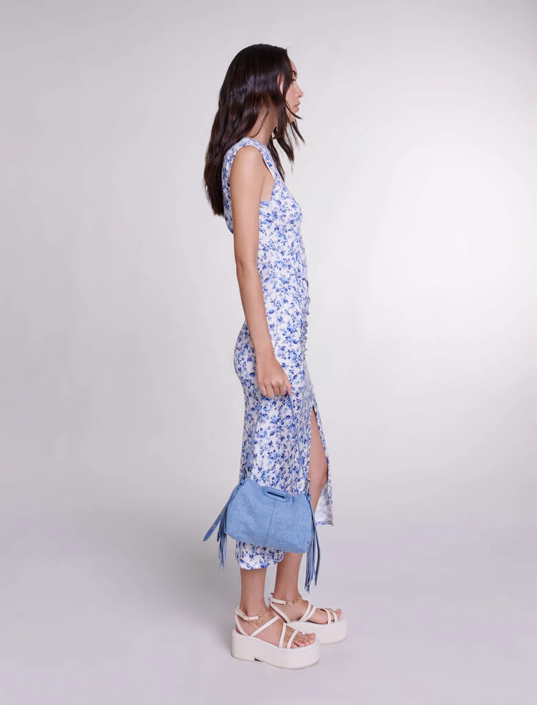 --Patterned Maxi Dress-