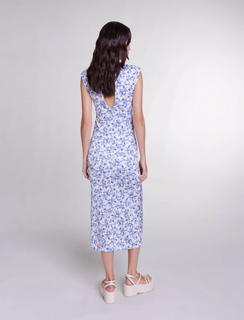 --Patterned Maxi Dress-