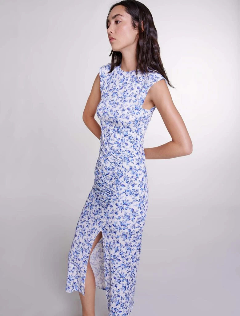 --Patterned Maxi Dress-