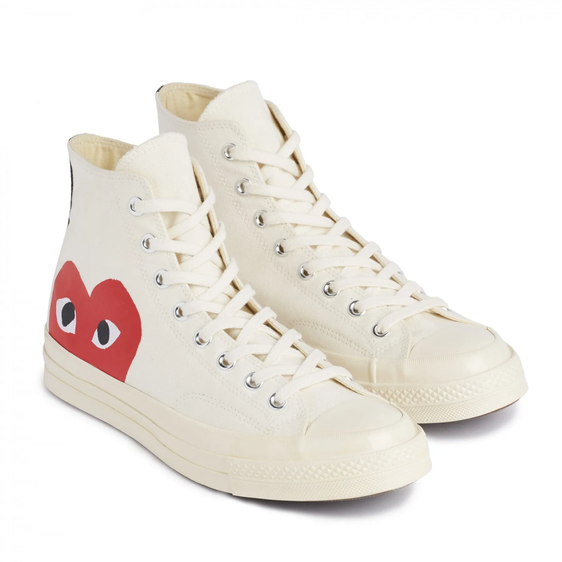 Play Comme des Garons x Converse Red Heart Chuck Taylor All Star '70 High (White)