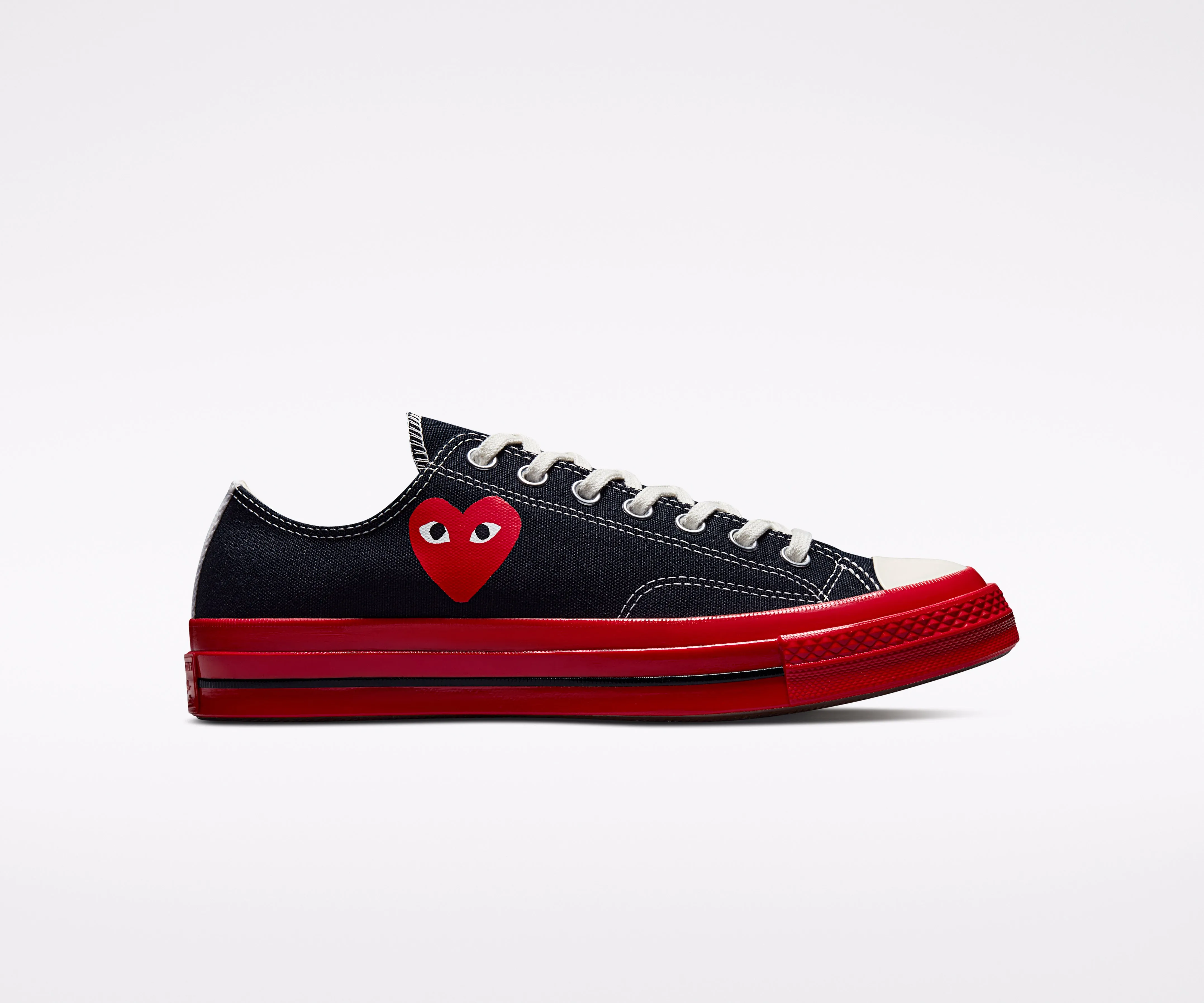 Play Comme des Garons x Converse Red Heart Chuck Taylor All Star '70 Low (Black)