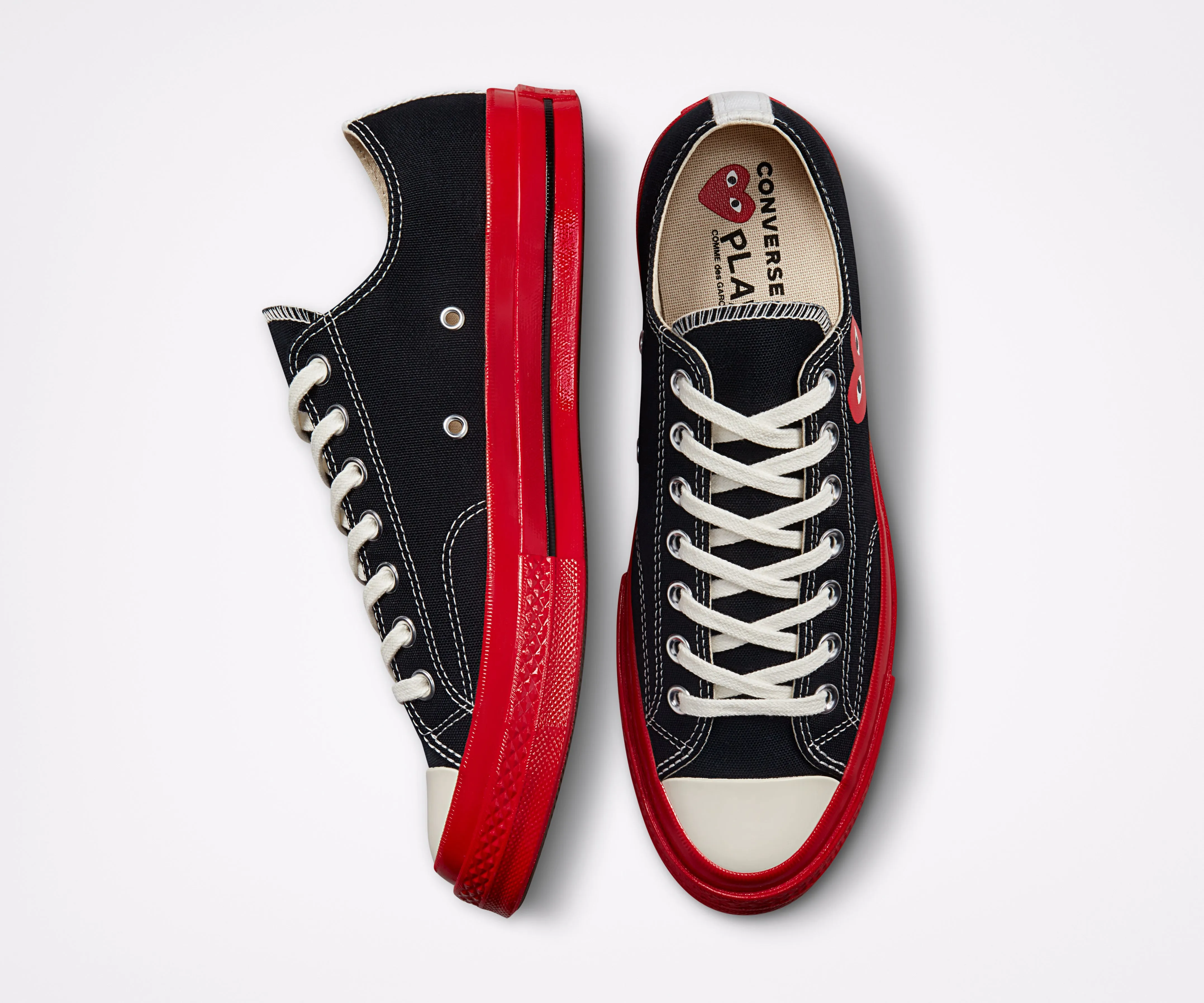 Play Comme des Garons x Converse Red Heart Chuck Taylor All Star '70 Low (Black)