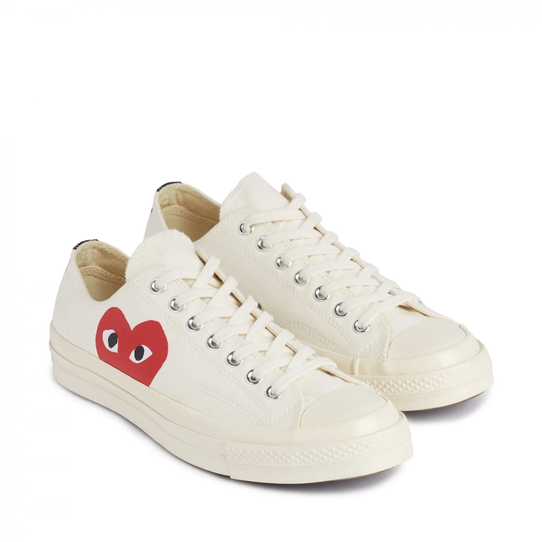 Play Comme des Garons x Converse Red Heart Chuck Taylor All Star '70 Low (White)