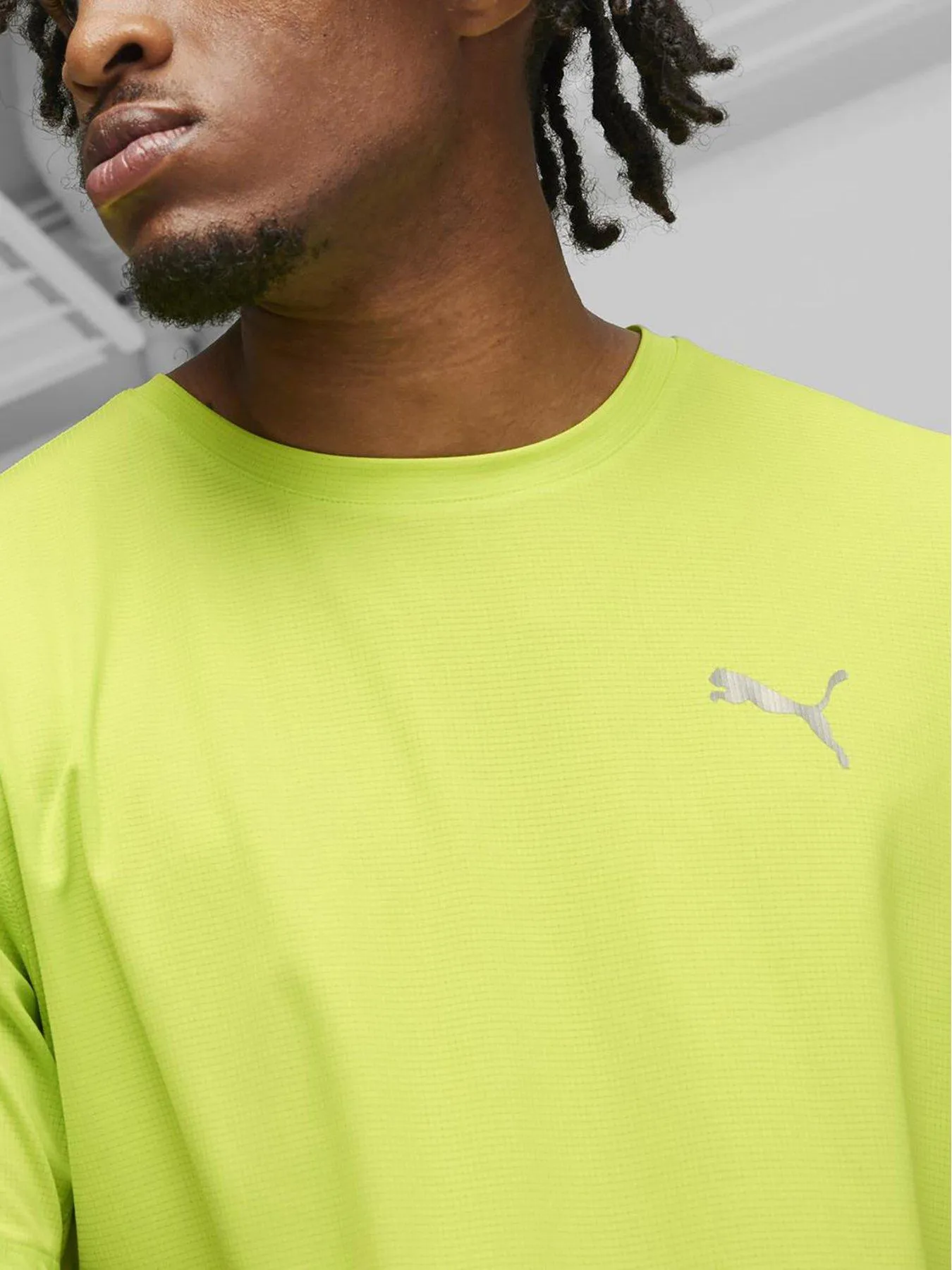 Puma Mens Running Favorites Velocity Tee - Lime