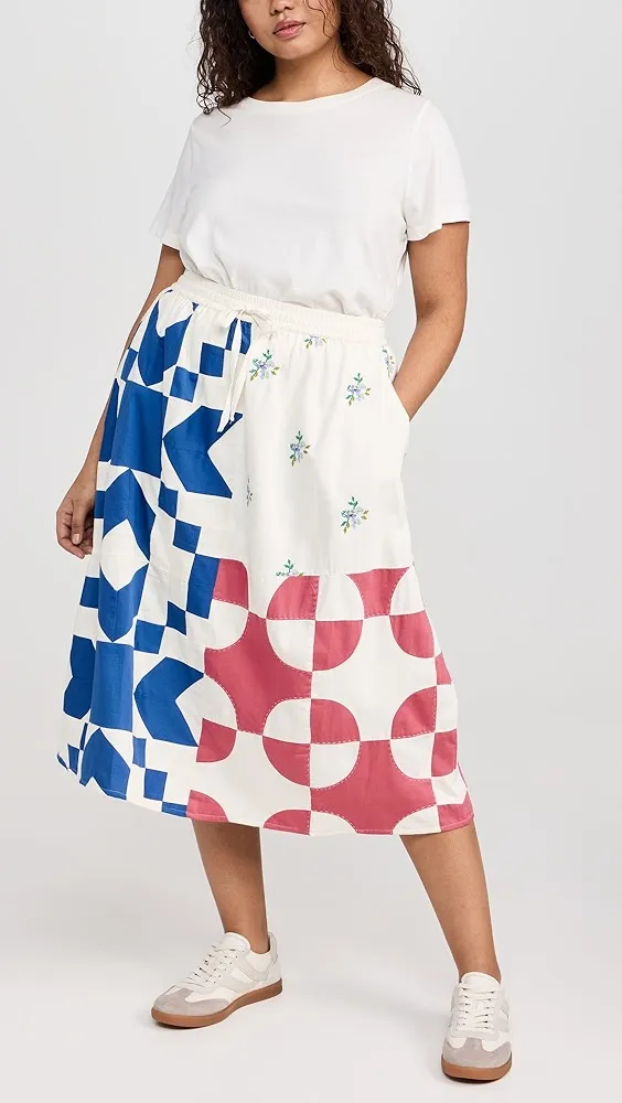 Sea   Tanya Patchwork Skirt 