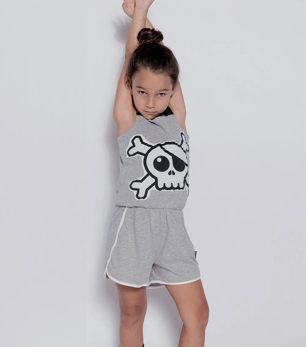 skull patch tank overall