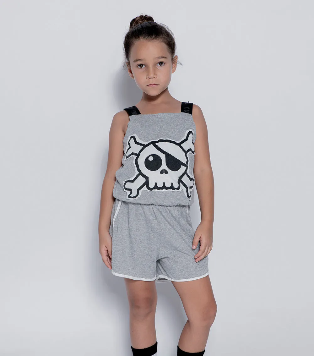 skull patch tank overall