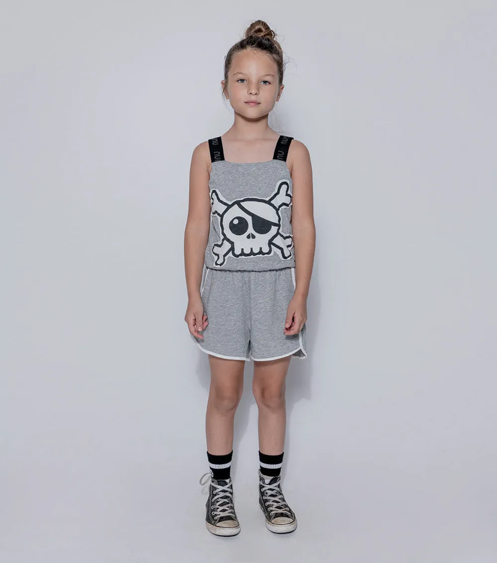 skull patch tank overall