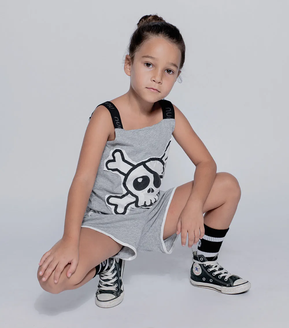 skull patch tank overall