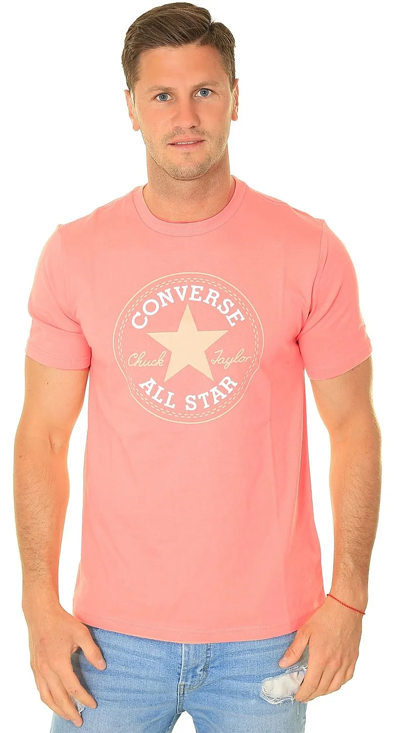 T-Shirt Converse Go-To All Star Patch Logo/10025459 - A12/Lawn Flamingo