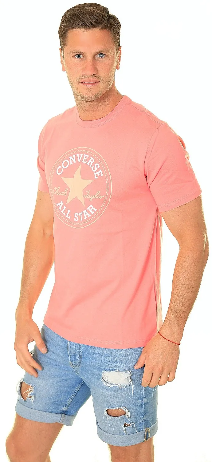 T-Shirt Converse Go-To All Star Patch Logo/10025459 - A12/Lawn Flamingo