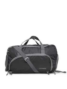 Teakwood Polyester Duffel Bag - Black