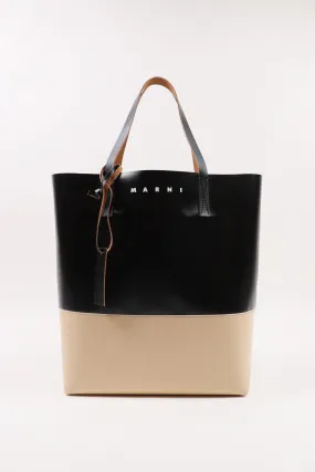 Tribeca Shopping Bag - White/Black