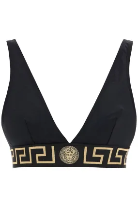 VERSACE top bikini with greek border trim